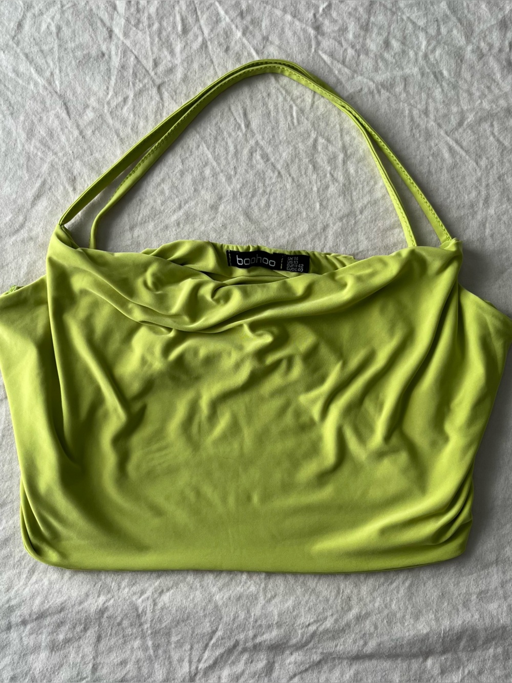 Boohoo Lime Green Strappy Women’s Top